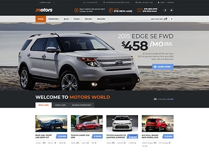 Motors - Car Dealer, Rental & Classifieds WordPress theme demo layout Classified Listing Four
