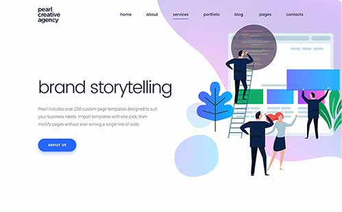 Pearl Creative Agency Two Layout