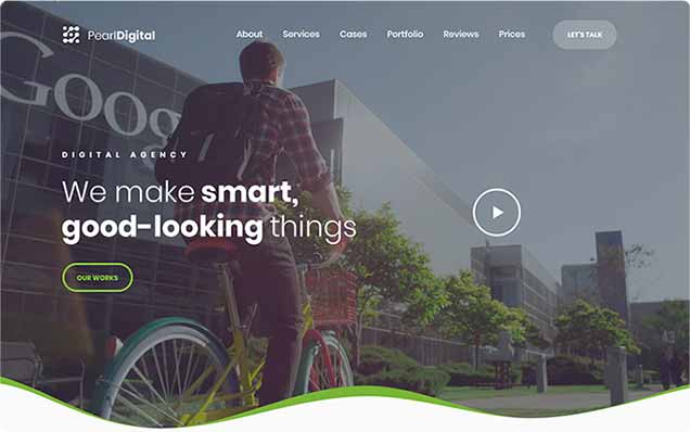 Pearl Digital Agency Layout