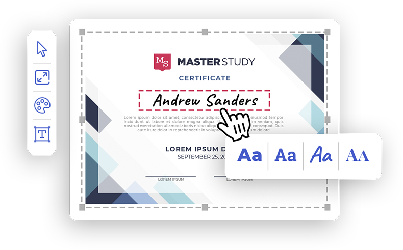 Certificate builder LMS