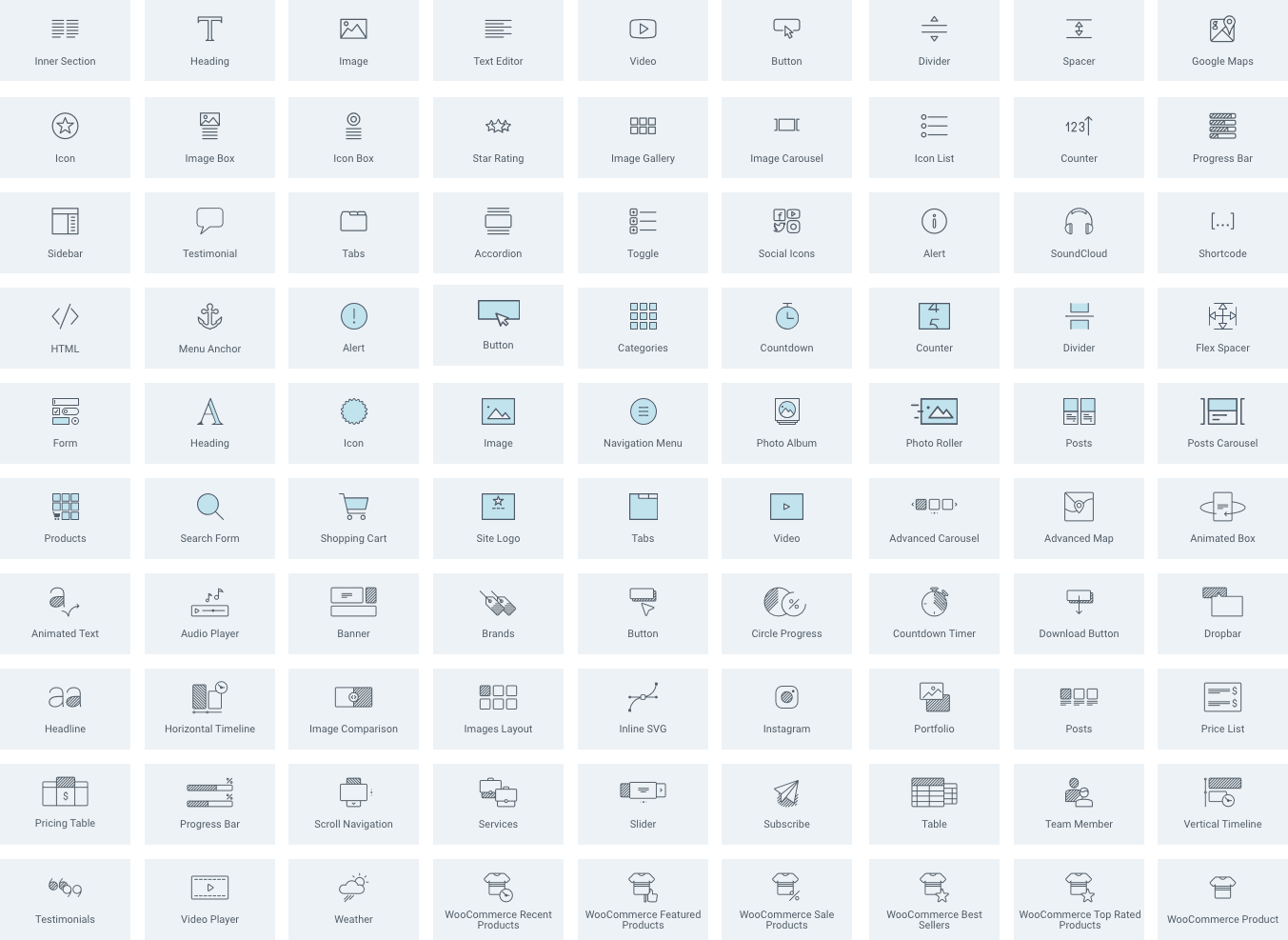 Elementor in Jupiter X - Features